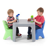 Kids having a snack at the Simplay3 Play Around Table and Chair Set