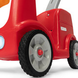 Toddler ride on has quiet ride wheels