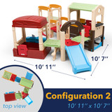 configuration 2 measures approximately 10' 11" x 10' 7"