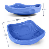 Wobble Disk XL is 28 inches by 28 inches by 8.75 inches high