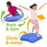 Rock and spin, or climb and jump on Wobble Disk XL