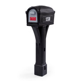 American Home Mailbox in black is traditionally styled to complement any home