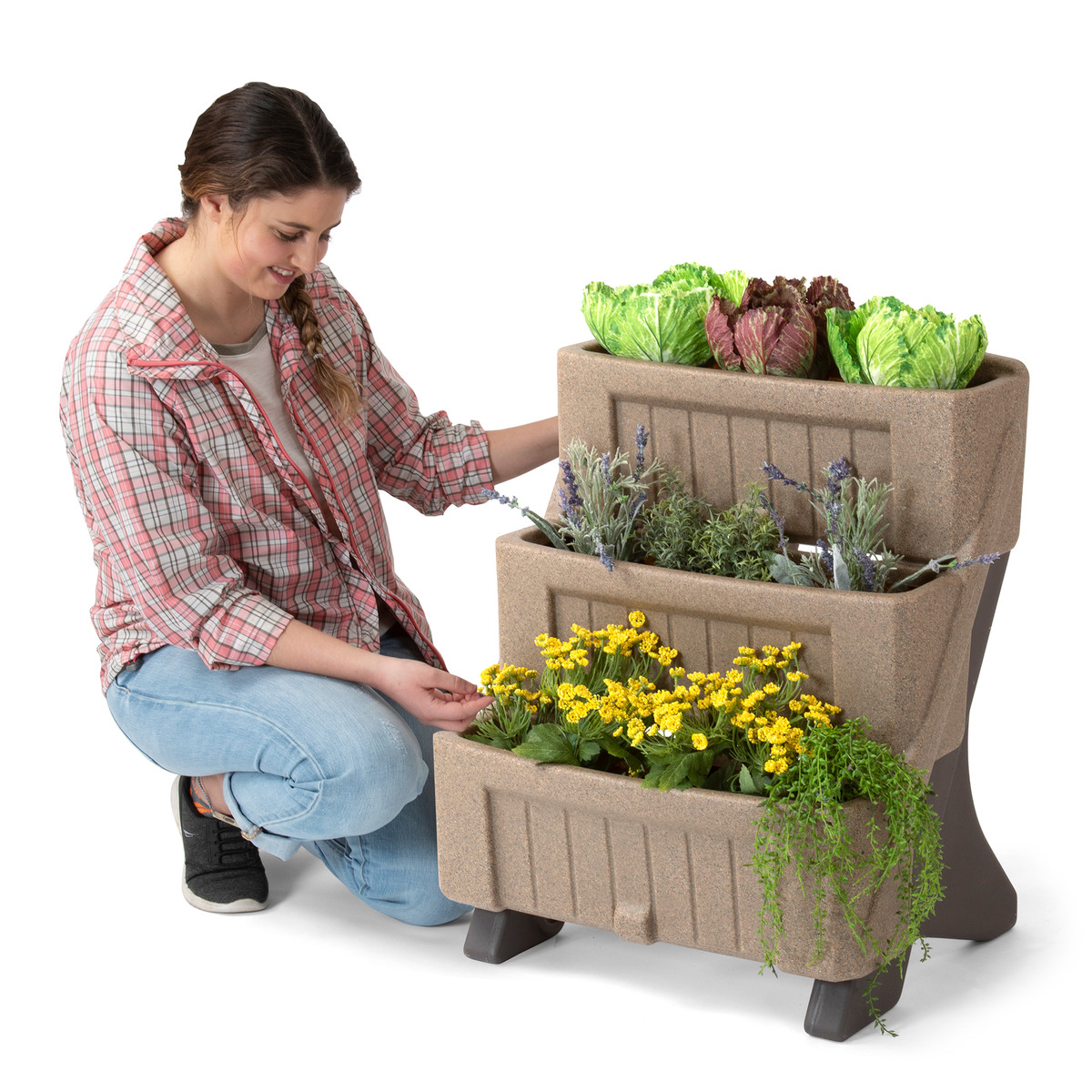3-Level Herb & Flower Garden Planter