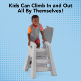 Chair is easy for kids to climb in and out all by themselves