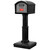 Simplay3 American Home Extra Large T4 XL Dig-Free Classic Mailbox; black top and base with dark gray door and red mail flag