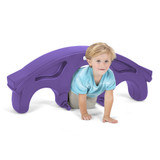 Simplay3 Rock & Roll Teeter Totter used as a tunnel for kids to crawl through 