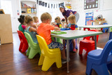 Simplay3 Play Around heavy duty chairs are perfect for daycare and childcare classrooms